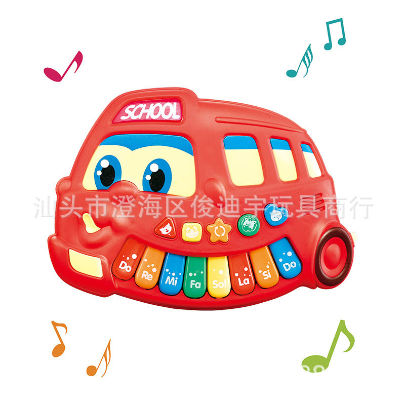 Piano Bus Escolar Sonido Y Notas Musical